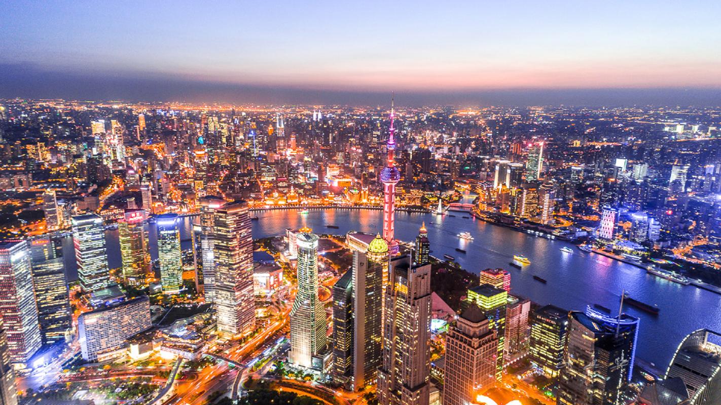 繁华魔都上海城市风景图片桌面壁纸